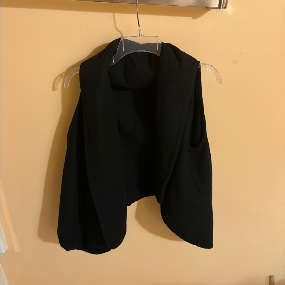 Ann Demeulemeester puffy black asymmetrical vest